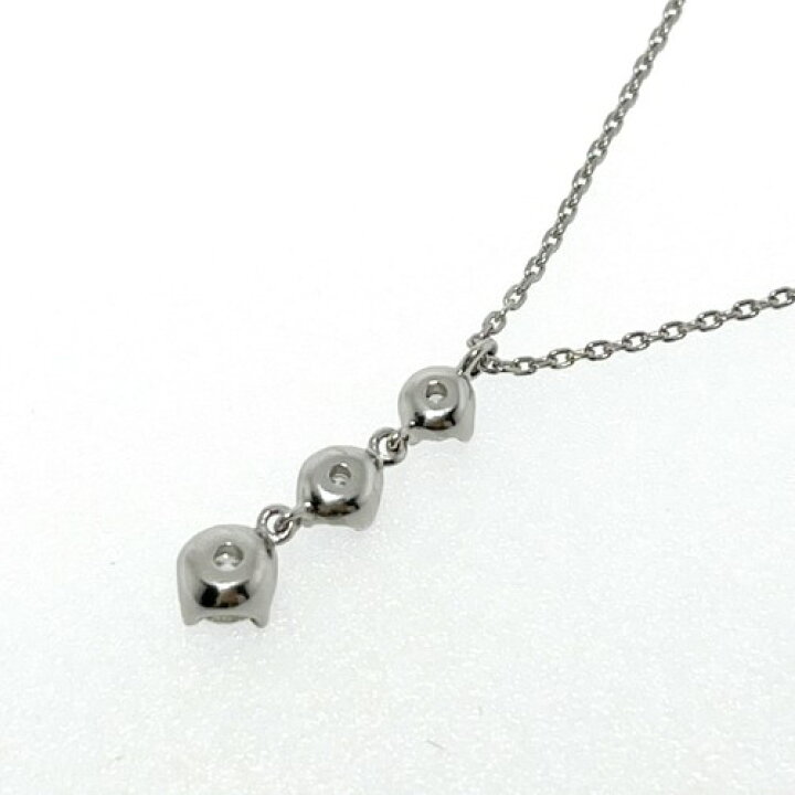 楽天市場】【中古】4℃ ヨンドシー トリロジー ダイヤ ネックレス Pt850 