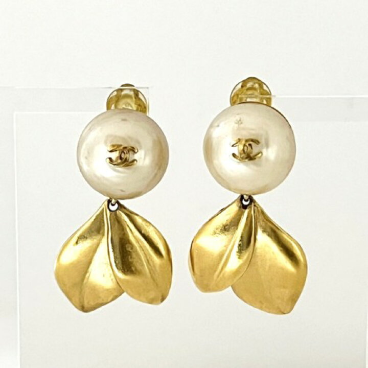 楽天市場】【中古】CHANEL シャネル ココマーク リーフ イヤリング 99P  