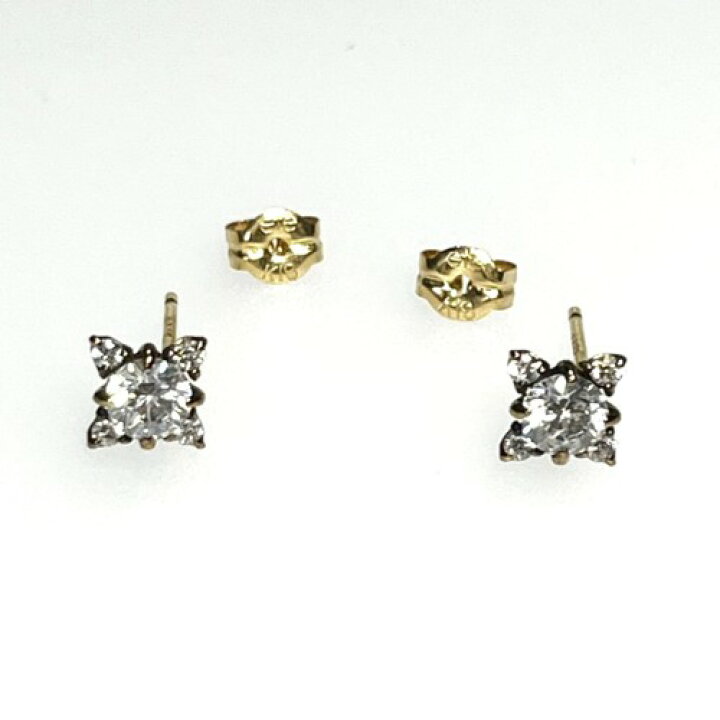 楽天市場】【中古】ete エテ ピアス K18YG キュービックジルコニア 