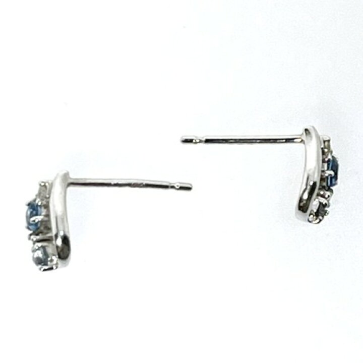 楽天市場】【中古】4℃ ヨンドシー しずくモチーフ ピアス K10WG アクア 