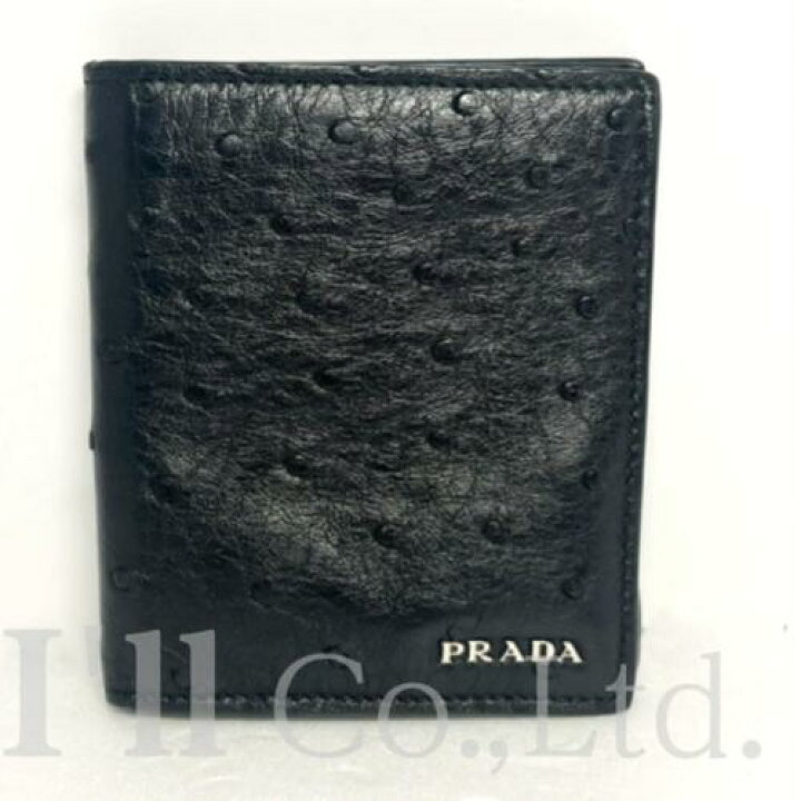 楽天市場】【中古】PRADA プラダ ニつ折り札入れ 2MO004 