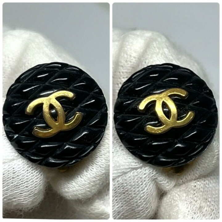 楽天市場】【中古】CHANEL シャネル ココマーク マトラッセ イヤリング 
