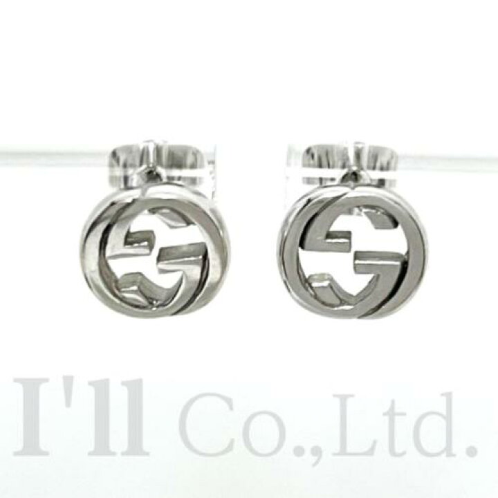 楽天市場】【中古】GUCCI グッチ インターロッキングG スタッド ピアス  