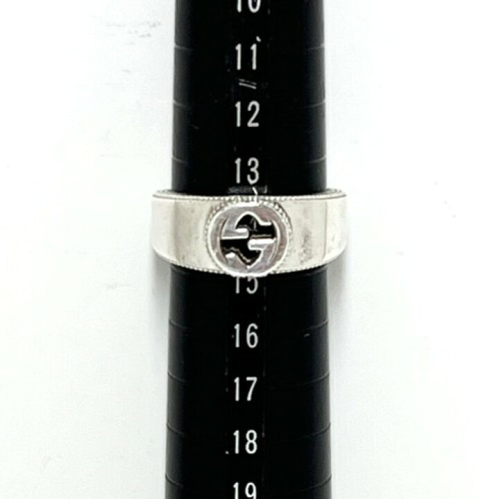 楽天市場】【中古】GUCCI グッチ インターロッキングG リング Ag925 