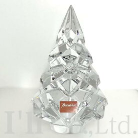 【中古】Baccarat　バカラ　ノエル　クリスマスツリー　オブジェ　クリスタルガラス　クリア　ブランド小物　インテリア小物　置物　オーナメント　クリスマス　冬　もみの木【中古】【58208】