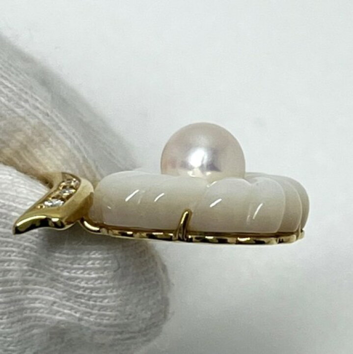 楽天市場】【中古】田崎 タサキ フラワーモチーフ ネックレス K18YG  