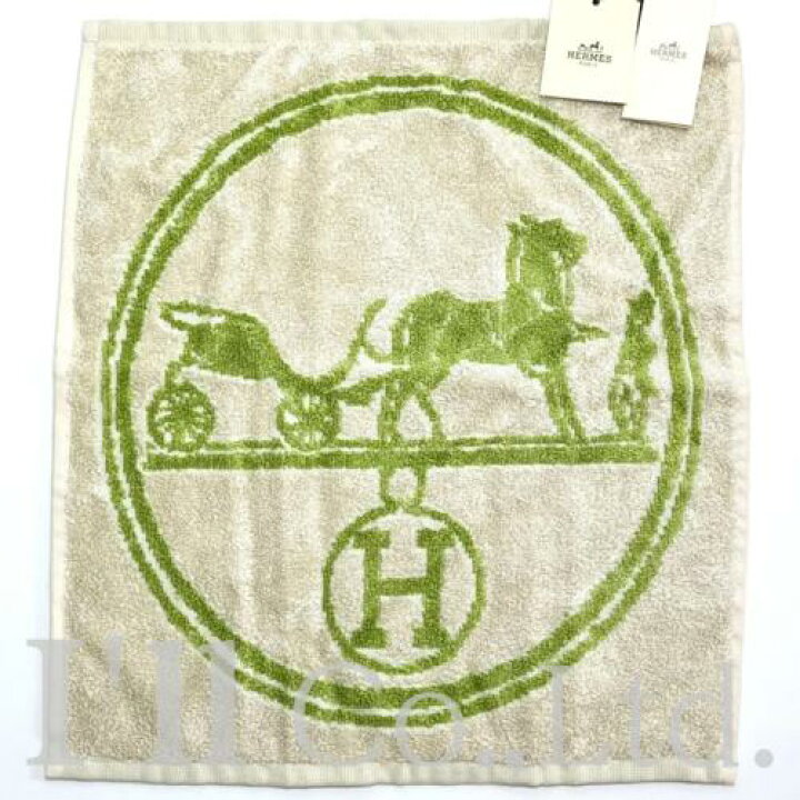 楽天市場】【中古】【未使用品】HERMES エルメス カレ ハンドタオル 