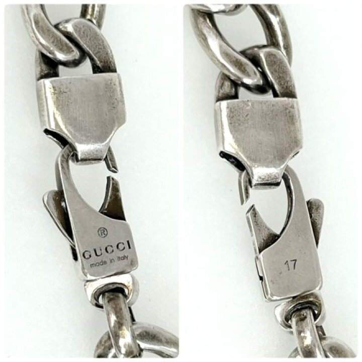 楽天市場】【中古】GUCCI グッチ ロゴプレート ブレスレット Ag925  