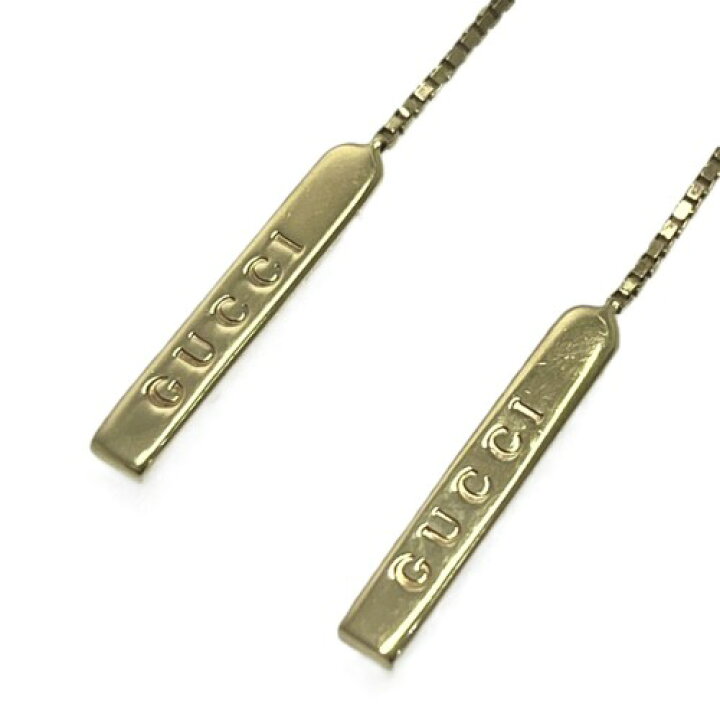楽天市場】【中古】GUCCI グッチ ラリアット ピアス 750YG ブランド 