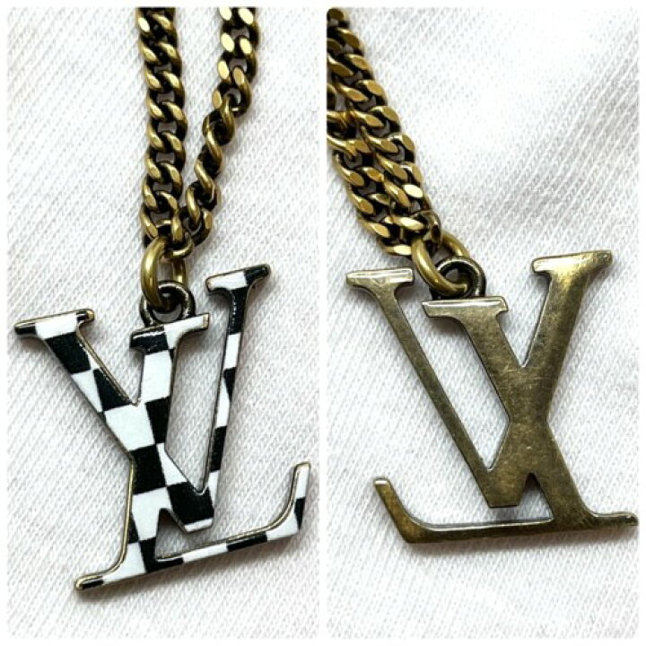 楽天市場】【中古】Louis Vuitton ルイ・ヴィトン ペンダント・LV  