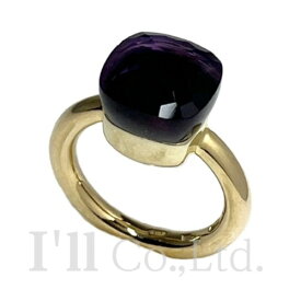 【中古】Pomellato　ポメラート　ヌード　 クラシック　リング　750PG　750YG　アメジスト　2号　ブランドジュエリー　アクセサリー　指輪　18金　Au750　K18PG　K18YG　ピンクゴールド　イエロー　18金　ピンキー　色石　アメシスト【中古】【70383】