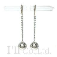 【中古】Tiffany&Co.　ティファニー　ハードウェア　ボール　フック　ピアス　AG925　ボール直径約10mm　…