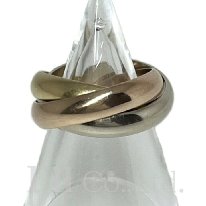 楽天市場】【中古】CARTIER カルティエ トリニティ リング 約4mm 750YG  