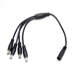 dc �W���b�N 4���z �P�[�u�� ���e�� 3A 12v �`24v DC�v���O�O�`5.5mm×���a2.1mm �P�[�u�����F�I�X���X13cm ���[���֑Ή��� DC ���z�P�[�u�� led���C�g LED ���X �C���~�J