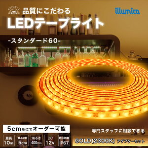 LED e[vCg GOLD 2300K X^_[h60 DC 12V dZbg RZg ԐڏƖ LEDe[v h  O   C Jbg\  邢 V  Px  X I Q 