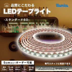 LED e[vCg F 4000K X^_[h60 DC 12V ԐڏƖ LEDe[v h  O   C Jbg\  邢 V  Px  X I Q  rO ze Ki