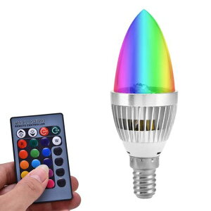LEDdF16FRGBLEDCgE12/E14LED3WRGBLEDFς郉CgvdƒFRLbgCdLEDJ[Cg(E12)