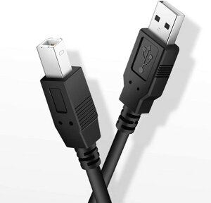 MIDI USB B �ϊ��P�[�u�� 1.8m �d�q�L�[�{�[�h �f�B�I�C���^�[�t�F�C�X USB-DAC�ȂǗp wuernine USB �^�C�v B �I�[�f�B�I�P�[�u��
