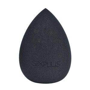 SIXPLUSシックスプラス多機能メイク用スポンジパフ化粧スポンジドロップ型メイクアップスポンジ斜めカット乾湿兼用柔らかいメイク道具ふわふわ化粧パフメイクパフ(ブラック)