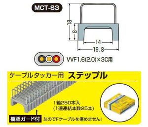 �����H�ƃP�[�u���^�b�J�[�p�X�e�[�v����13.5mm�ȉ��pMCT-S3