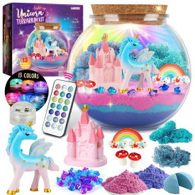 テラリウムキットユニコーンミニチュアキットメイキングトイ手作りキット工作キット自由研究キット子供女の子小学生人気クリスマスプレゼント
