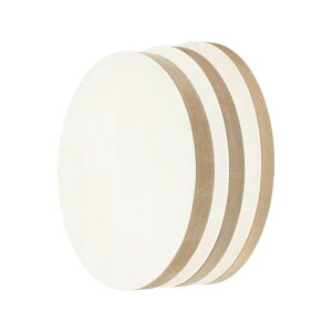 PATIKIL8”10”12”木製パネルボード未塗装丸いアートウッドキャンバスパネルペイントボードDIYクラフトペイントに使用する木色