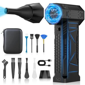 glosshowエアダスター電動洗車ブロワー最大風速150m/s5段階風量調整エアダスター300000RPM高速回転20000mAh大容量バッテリーLEDライト付きLCDディスプレイ搭小型で超強力ブラシレスモーター