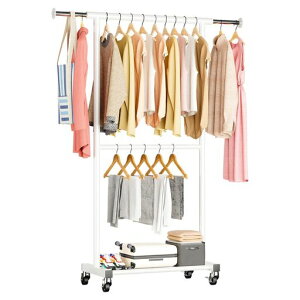 GEORIS�n���K�[���b�N�X�����ȃX�y�[�X���[�t�����L���X�^�[�t�����L�k���[���b�N�������X�^���h�m���n���K�[�ߗގ��[������86-127x���s39x����163cm(�z���C�g)