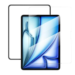 NIMASO �K���X�t�B���� iPad Air 11�C���` M4 2026�p/ iPad Air 11 M3 2025�p/ M2 2024�p �ی�t�B���� �����ߗ� �Ռ��z�� ���� �K���X �w��h�~ �K�C�h�g�t�� �A�C�p�b�h �G�A�[11�C���` �Ή�
