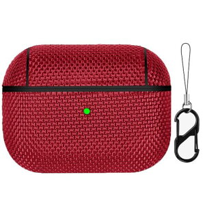 CIOODDWえあほっつぷろ2ケース対応airpodspro2ナイロンの編み込み素材airpodspro2ケース分離式LED可視ワイヤレス充電対応耐衝撃全面保護カバーアップルイヤホン保護ケースカラビナ付きairpods