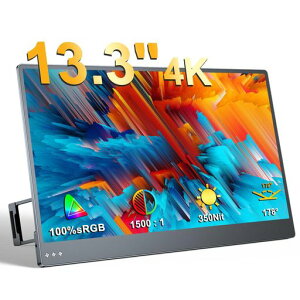 ���o�C�����j�^�[EVICIV13.3�C���`4K���o�C���f�B�X�v���C�Q�[�����j�^�[3840x2160P�Q�[�����j�^�[100%sRGB�L�F��X�C�b�`�p�|�[�^�u�����j�^�[�����IPS�t���p�l�����^�y��VESA�Ή������^USB