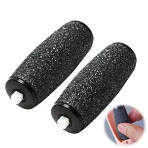 PAVIKE電動角質リムーバー付け替え用ローラーヘッドダイヤモンド交換部品角質取り超粗めブラック便利なデザイン