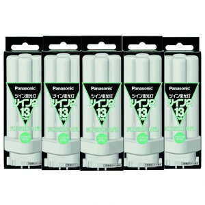 �y�܂Ƃ�5�Z�b�g�zPANASONIC�c�C���u����13W�i�`�������FFDL13EX-N
