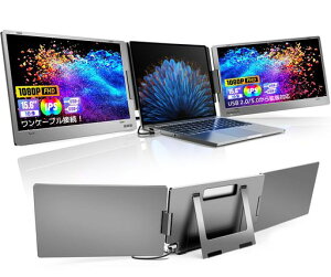 ROADOM�f���A�����j�^�[15.6�C���`�g���v�����j�^�[Type-C�P�[�u��1�{�ڑ�(DisplayPort�|�[�g)/USB2.0����g���Ή�13~17�C���`�m�[�g�p�\�R���p3��ʃ��o�C���f���A���f�B�X�v���C360°��]