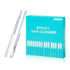 耳かきもちネバ式耳掃除耳垢をごっそり取る耳かき吸引ネバネバ綿棒粘着耳に優しい24本入り(先端径4.5mm)