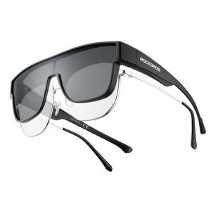 ROCKBROS�I�[�o�[�T���O���X�T���O���X�ዾ�̏ォ��Ό�UV400���O���J�b�gCE�K�i�I�[�o�[�O���X���K�l�̏ォ��T���O���X�Ό��O���X���]�ԉ^�]�p�ނ�S���t�X�|�[�c�����Y���f�B�[�X(�u�c