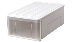 天馬押入れにすっきり収まり、たっぷり収納できる衣装ケース日本製たっぷり収納ケース66M引き出し収納ボックス【カラーホワイト】【幅39x奥行66x高さ23cm】