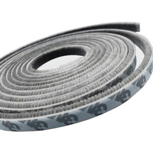 LIKENNY隙間テープ5mx9mmx9mmグレーモヘアすき間シールすきまモヘアテープ網戸用き間テープ玄関ドア戸当たり窓サッシ用隙間対策