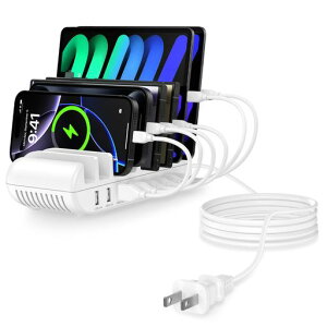 ANNIBER USB�[�d�X�e�[�V���� 8�|�[�g iphone16 ���[�d�X�^���h PSE�F�؍� ���v65W �����[ 8�䓯��iPhone17����/�X�}�z/�^�u���b�g�Ή�