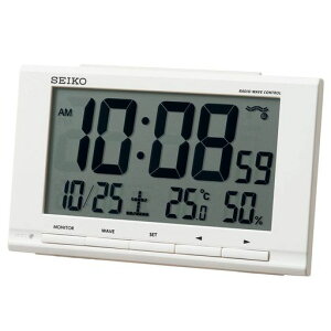 �Z�C�R�[�N���b�N(Seiko Clock) �u�����v �� �{�̃T�C�Y:9.1x14.8x4.7cm �ڊo�܂����v �d�g �f�W�^�� �J�����_�[ ���x ���x �\�� SQ789W