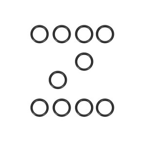 Ofowin10個入りOリングニトリルゴム4mmx6mmx1mmブラックオーリング4mmの内径6mmの外径1mm幅円形シールガスケット耐熱耐油防水耐摩耗性車エアコン各種機器のガスケットに機械修理完全密封