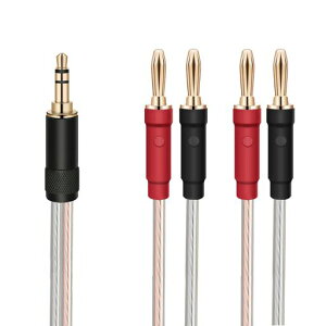 ipovoq 3.5mm �o�i�i �ϊ� �v���O �X�s�[�J�[ �P�[�u�� �o�i�i 3.5 mm �ϊ� �P�[�u�� 3.5mm to banana �����R�[�h 3.5mm �o�i�i �ϊ� �v���O �o�i�i 3.5mm �ϊ� �I�[�f�B�I�P�[�u�� (1m)