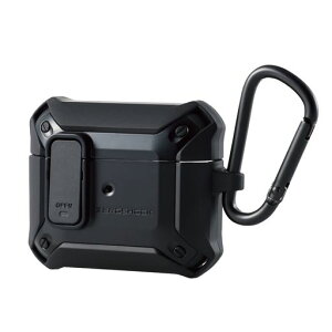 �G���R��AirPods��3����(2021�N)�p�P�[�X�J�o�[ZEROSHOCKLock���b�N�@�\�J���r�i�t�����h�~���C�����X�[�d�Ή��Ռ��z���u���b�NAVA-AP3ZEROLBK