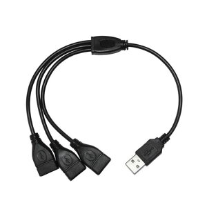 KAUMOUSB�d���R�[�h3����O�ҎO��30cm(USB�I�X/USB���Xx3)15cm+15cm���d�E�[�d�̂�