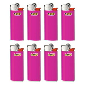 Bicジャパンビック(Bic)ライターJ25ミニ使い捨てやすりピンク8本セットJ25E-PNK8P