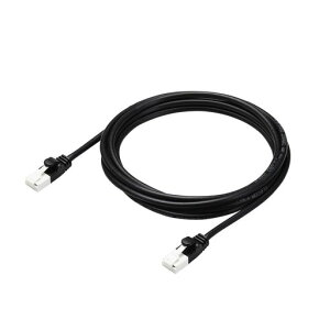 �G���R�� LAN�P�[�u�� CAT6A 2m �c�����܂�Ȃ� �ܐ܂�h�~�R�l�N�^ ���炩 �u���b�N ECLD-GPAYTBK20