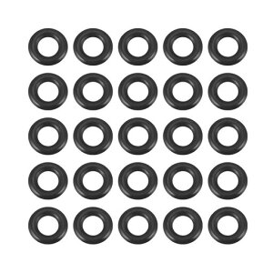 Ofowin20個入りOリングニトリルゴム6mmx10mmx2mmブラックオーリング6mmの内径10mmの外径2mm幅円形シールガスケット耐熱耐油防水耐摩耗性車エアコン各種機器のガスケットに機械修理完全密封
