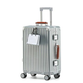 [Yuweijie]新感覚!モダン!スーツケースキャリーケース機内持ち込み大型軽量アルミフレーム式キャリーバッグ静音ダブルキャスターTSAロックレトロおしゃれなハンドル疲れない設計入学海外…