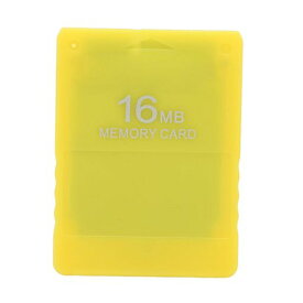 プレイステーション2用16MBメモリーカード ソニーPS2用ポータブル高速効率ゲーミングメモリーカード(黄)