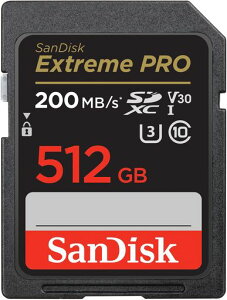 SanDisk(�T���f�B�X�N)512GBExtremePROSDXCUHS-I�������[�J�[�h-C10�AU3�AV30�A4KUHD�ASD�J�[�h-SDSDXXD-512G-GN4IN